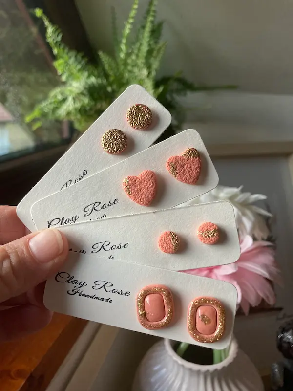 mini uhančki - Clay rsoe