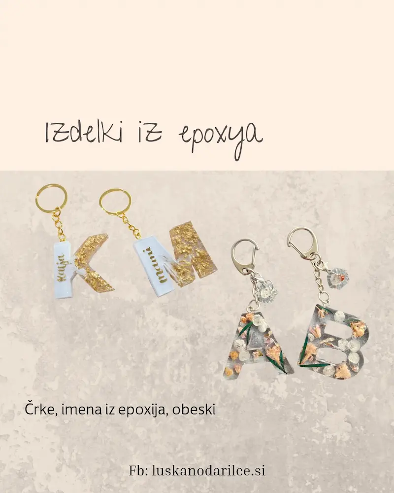 izdelki iz epoxija Luškano darilce